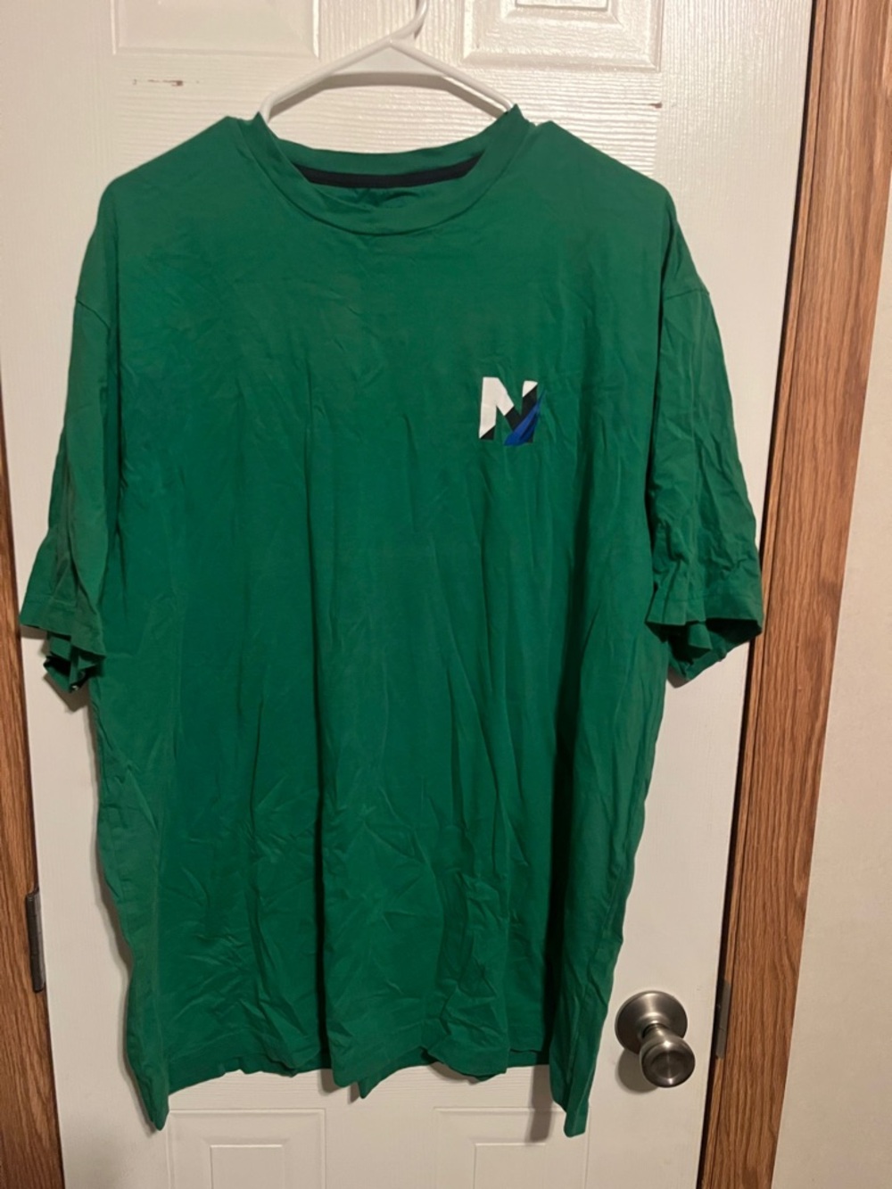 Nautica Green Crew Neck Tee with Small Nautica 'N' Logo